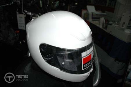 Pergunta IMT: Durante a condução de um motociclo, quanto mais leve for o capacete:
