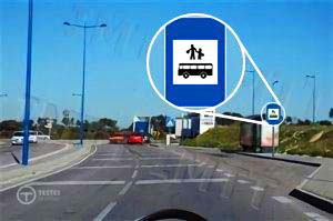 Pergunta IMT: A paragem assinalada destina-se à imobilização de: