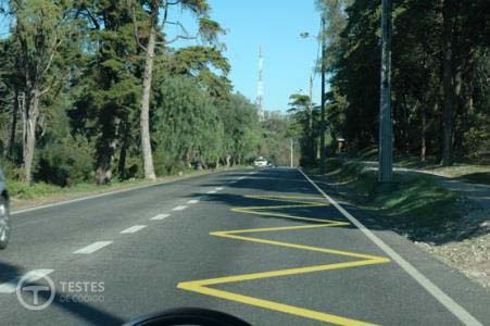 Pergunta IMT: Qual o significado da linha amarela em ziguezague?
