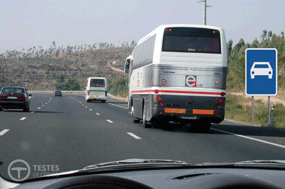 Pergunta IMT: Nesta via, a que velocidade pode transitar o automóvel pesado de passageiros?