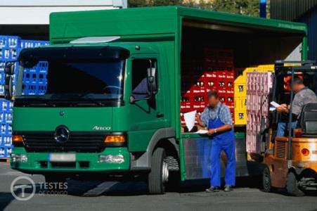 Pergunta IMT: A carga e descarga de um automóvel pesado de mercadorias estacionado do lado direito da faixa de rodagem, deve efectuar-se: