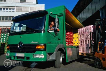 Pergunta IMT: No transporte de mercadorias a granel efectuado em automóvel pesado, deve haver o cuidado de: