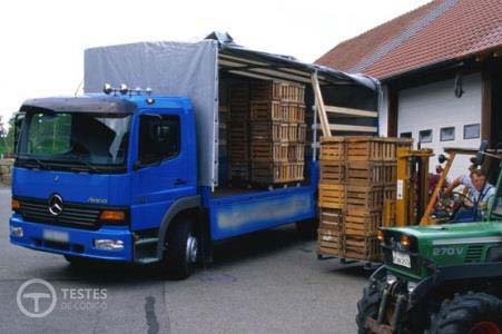 Pergunta IMT: Num automóvel pesado de mercadorias de dois eixos, concentrar a carga transportada no limite traseiro da caixa de carga: