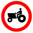 C3H - Trânsito proibido a veículos agrícolas