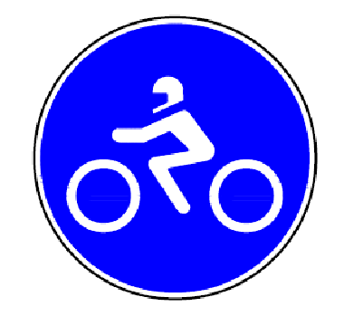 D5c - Via obrigatória para motociclos